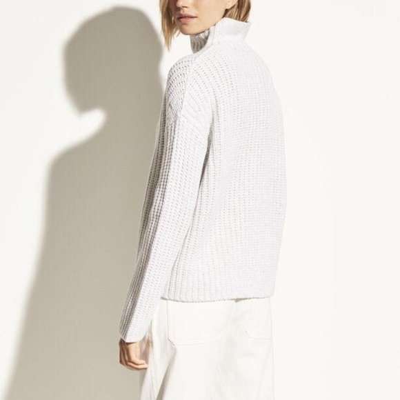 NWT Vince Lofty Wool Blend Funnel Neck Sweater - Picture 5 of 9